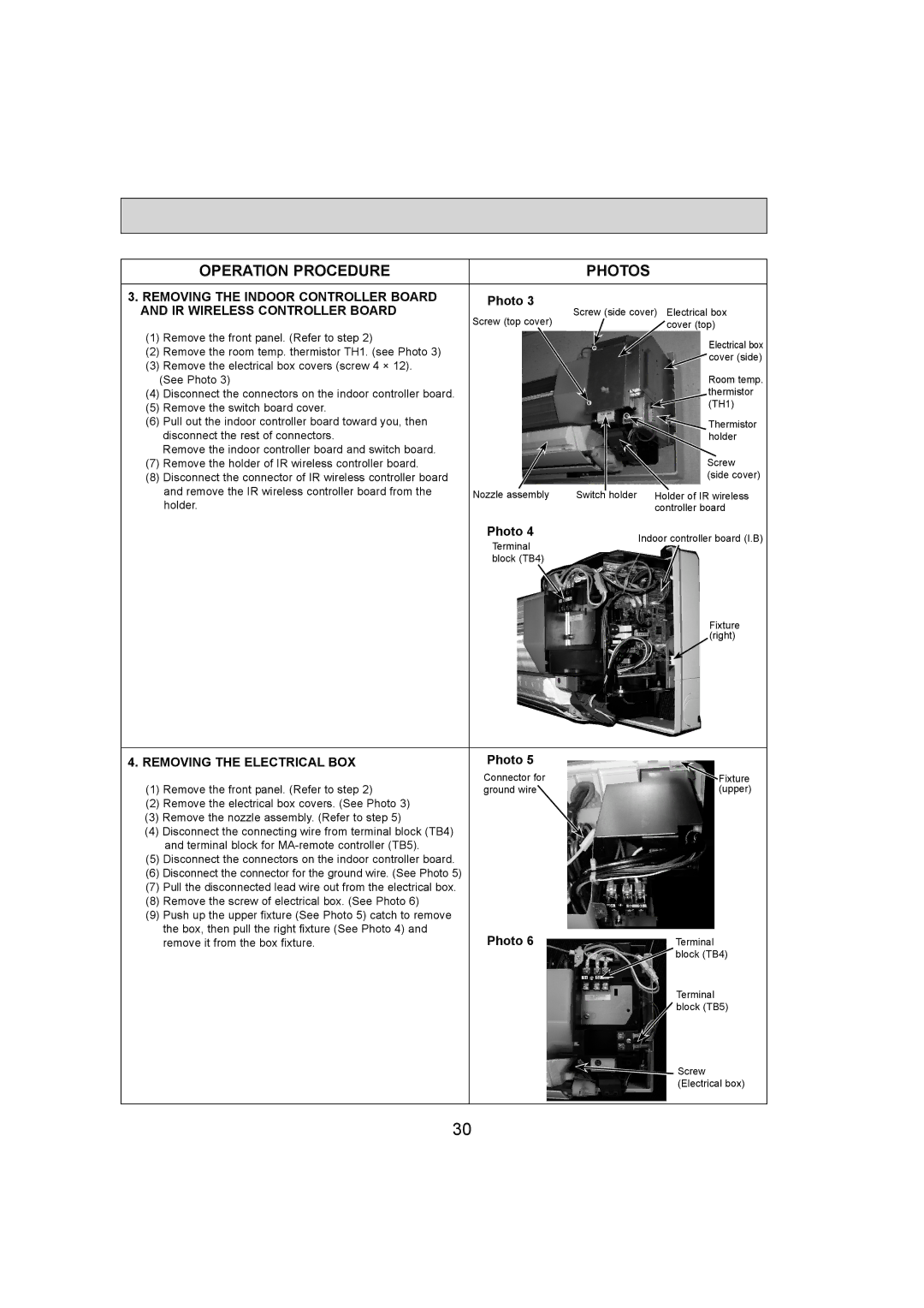 Mitsumi electronic PKA-A12HA4, PKA-A18HA4 service manual Operation Procedure Photos 