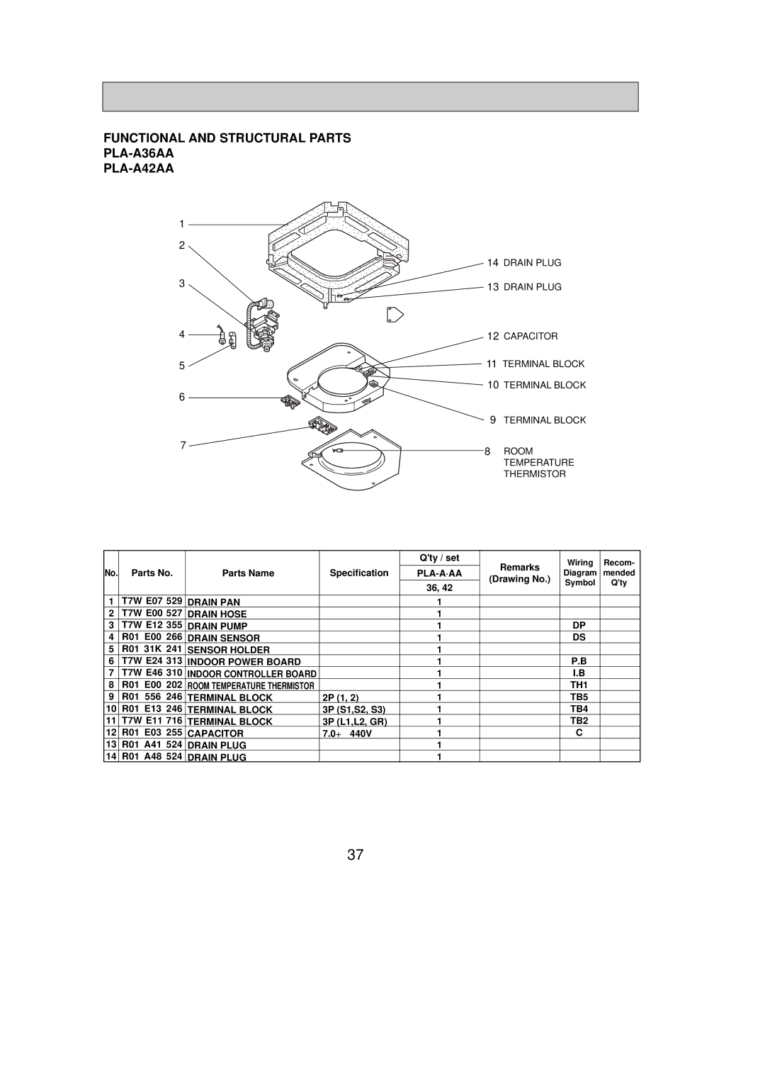 Mitsumi electronic PLA-A30AA, PLA-A12AA, PLA-A24AA, PLA-A18AA Functional and Structural Parts PLA-A36AA PLA-A42AA, 556 