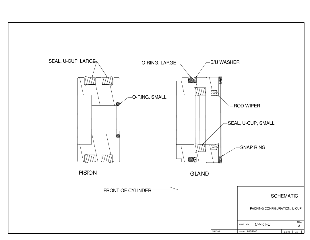 MK Sound GP25 owner manual Piston Gland, Cp-Kt-U 