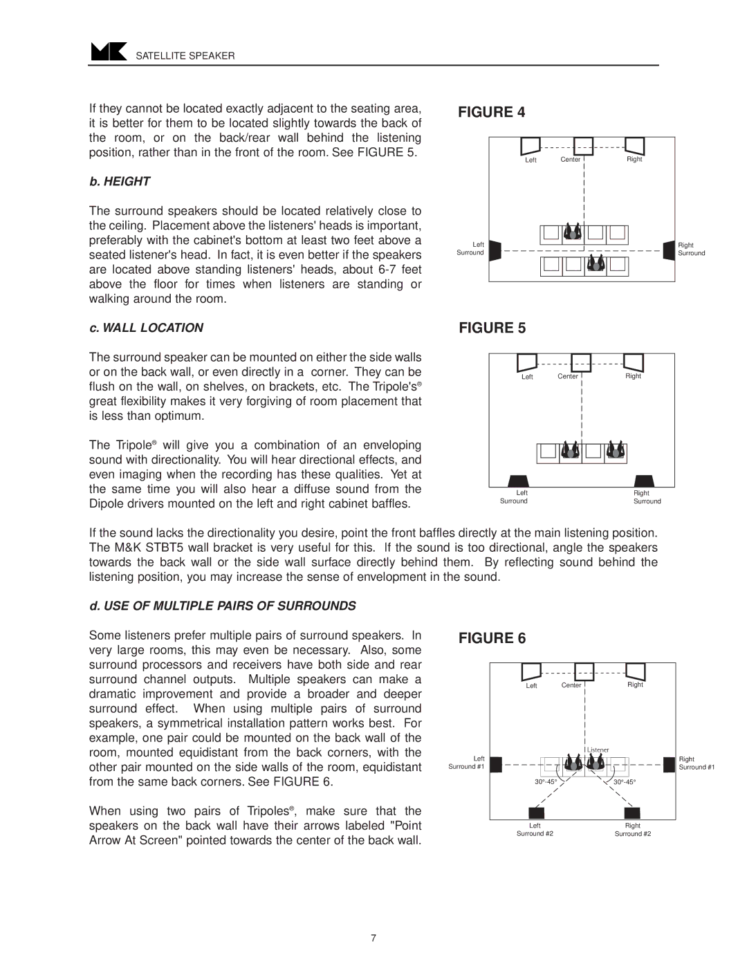 MK Sound LCD-35, LCD-25 operation manual Height 