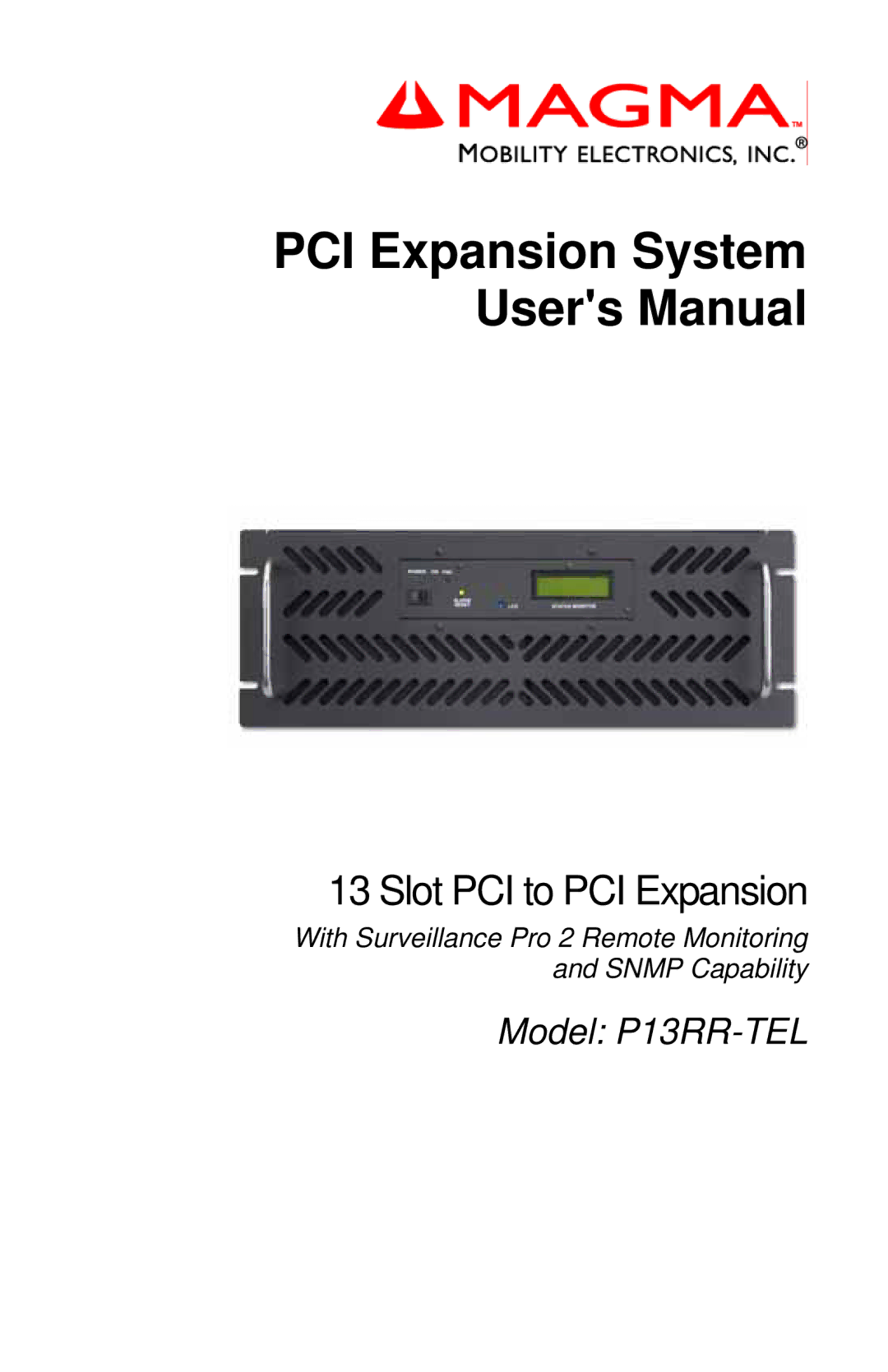 Mobility Electronics P13RR-TEL user manual Slot PCI to PCI Expansion 