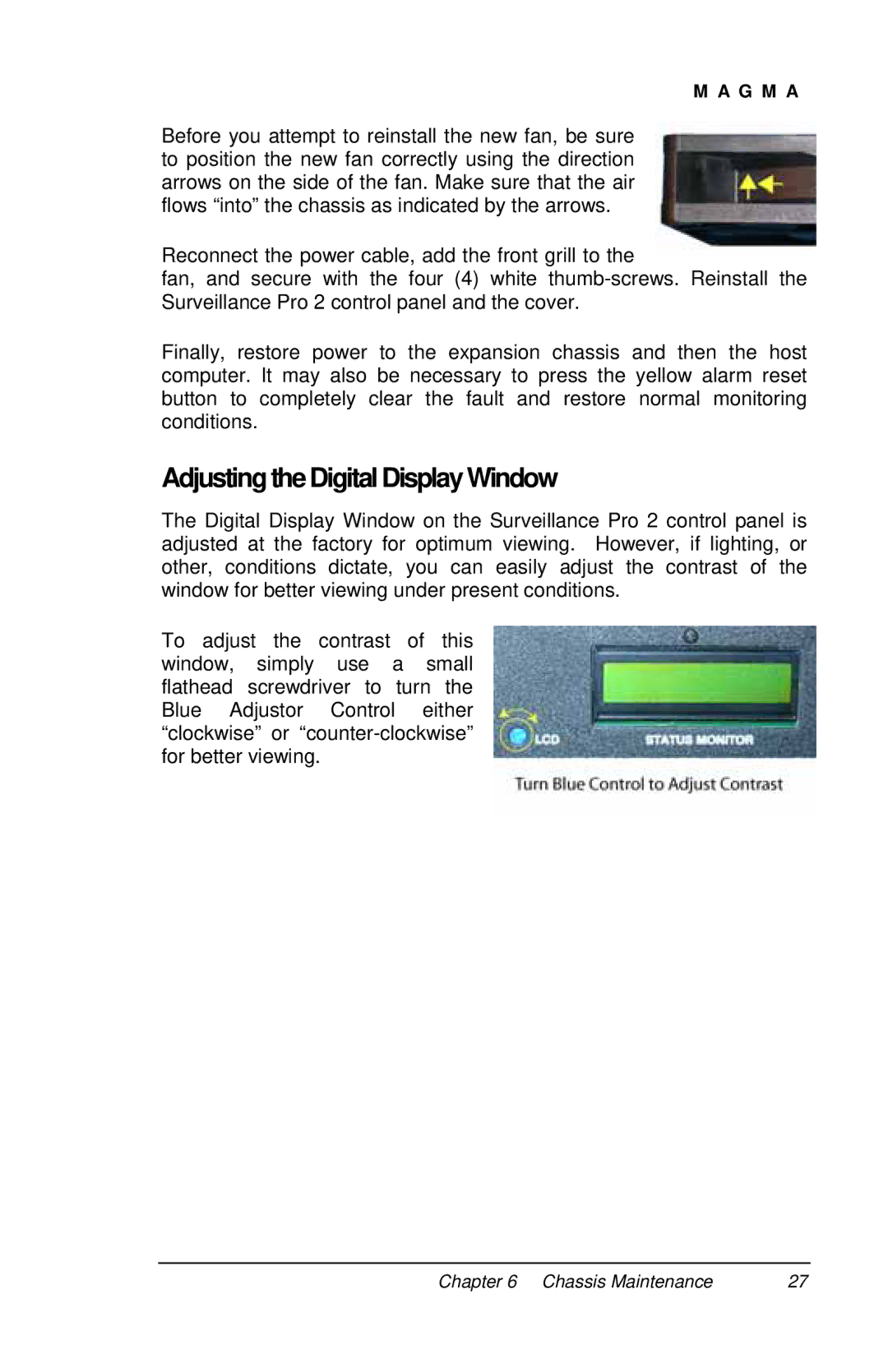 Mobility Electronics P13RR-TEL user manual Adjusting the Digital DisplayWindow 