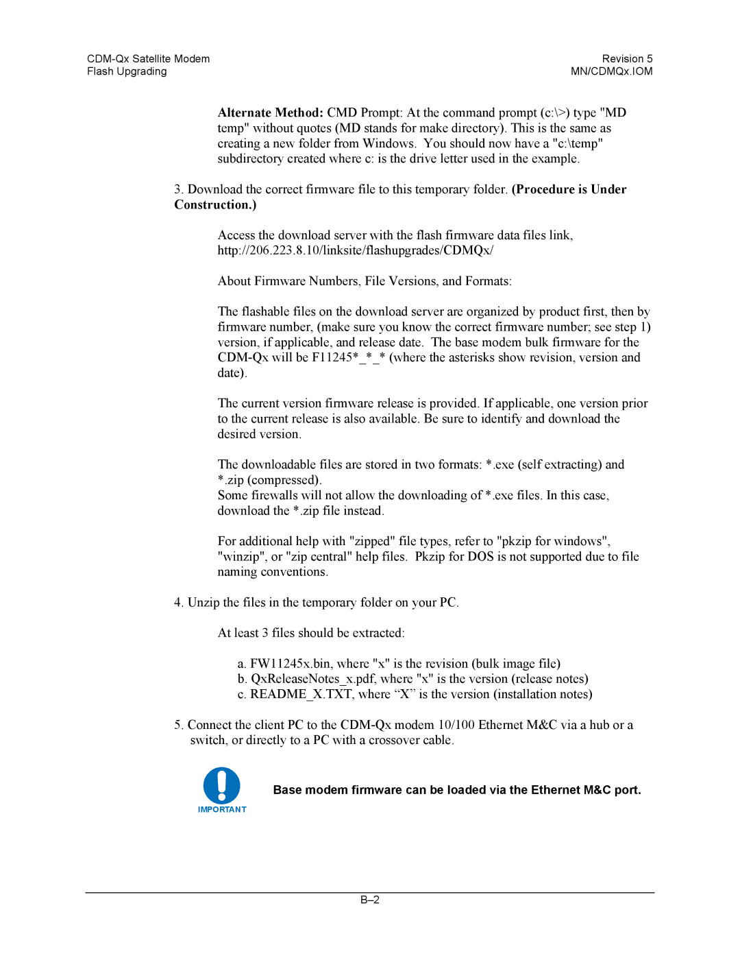 Mocomtech CDM-QX operation manual Construction 