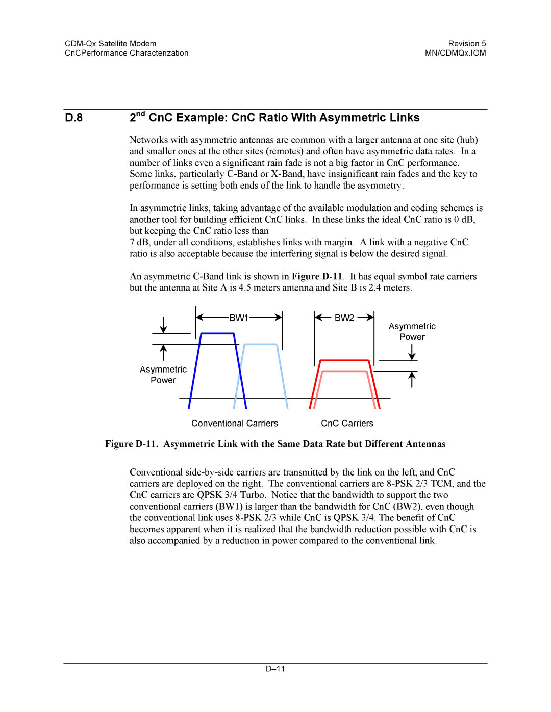 Mocomtech CDM-QX operation manual 2nd CnC Example CnC Ratio With Asymmetric Links 