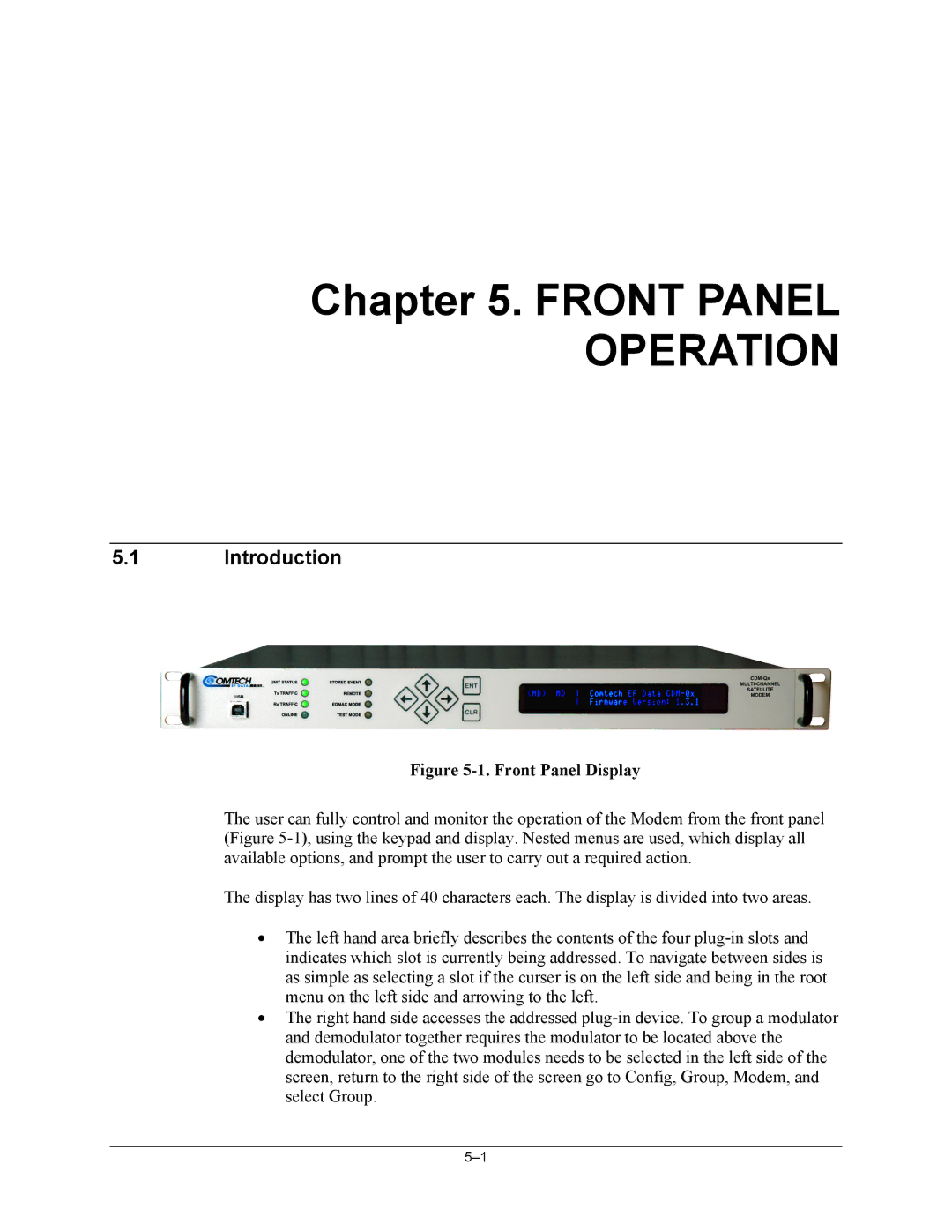 Mocomtech CDM-QX operation manual Operation 