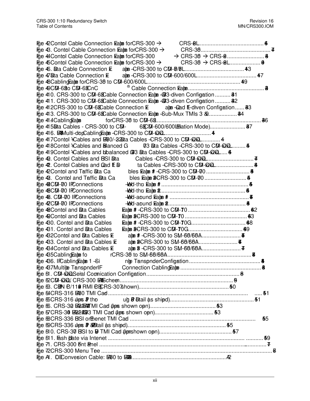 Mocomtech operation manual Data Cable Connection Example CRS-300 to CDM-570/570L 