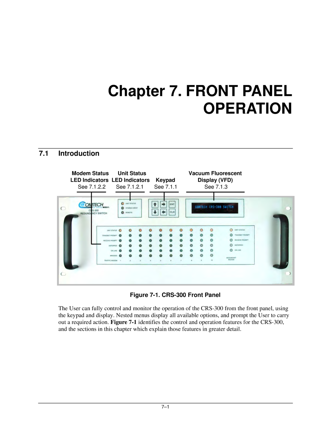 Mocomtech CRS-300 operation manual Operation, Introduction 