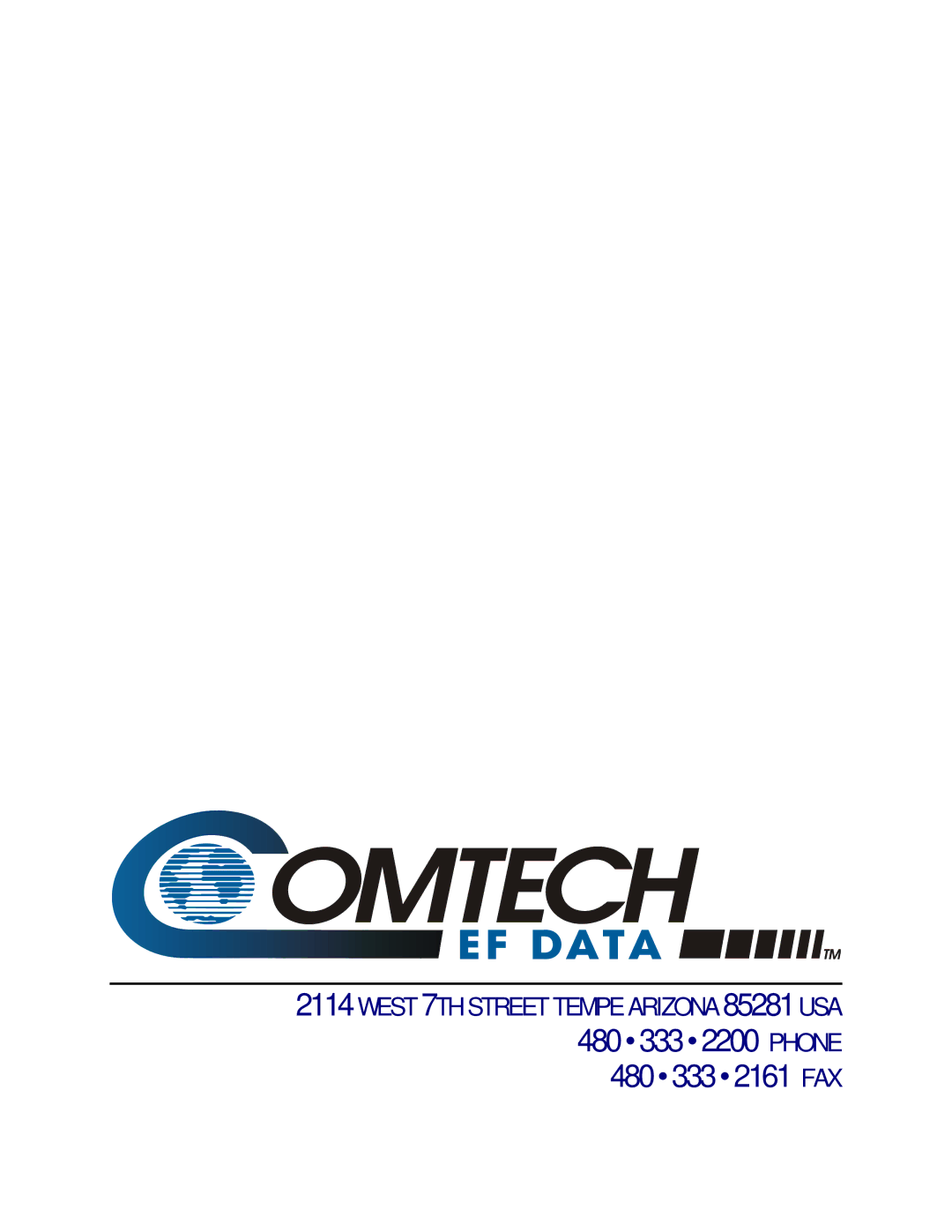 Mocomtech CRS-300 operation manual 480 333 2200 Phone 480 333 2161 FAX 