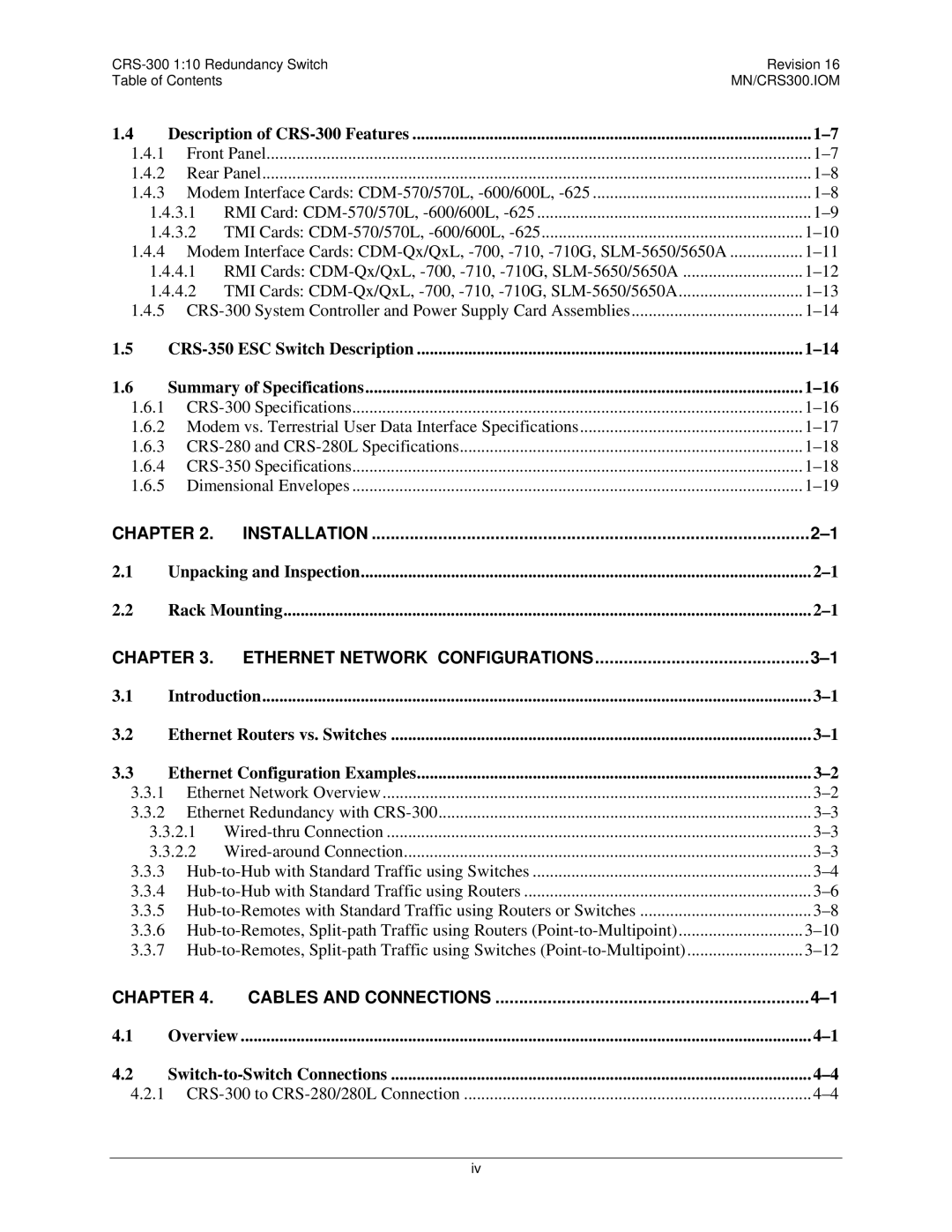 Mocomtech CRS-300 operation manual Chapter 