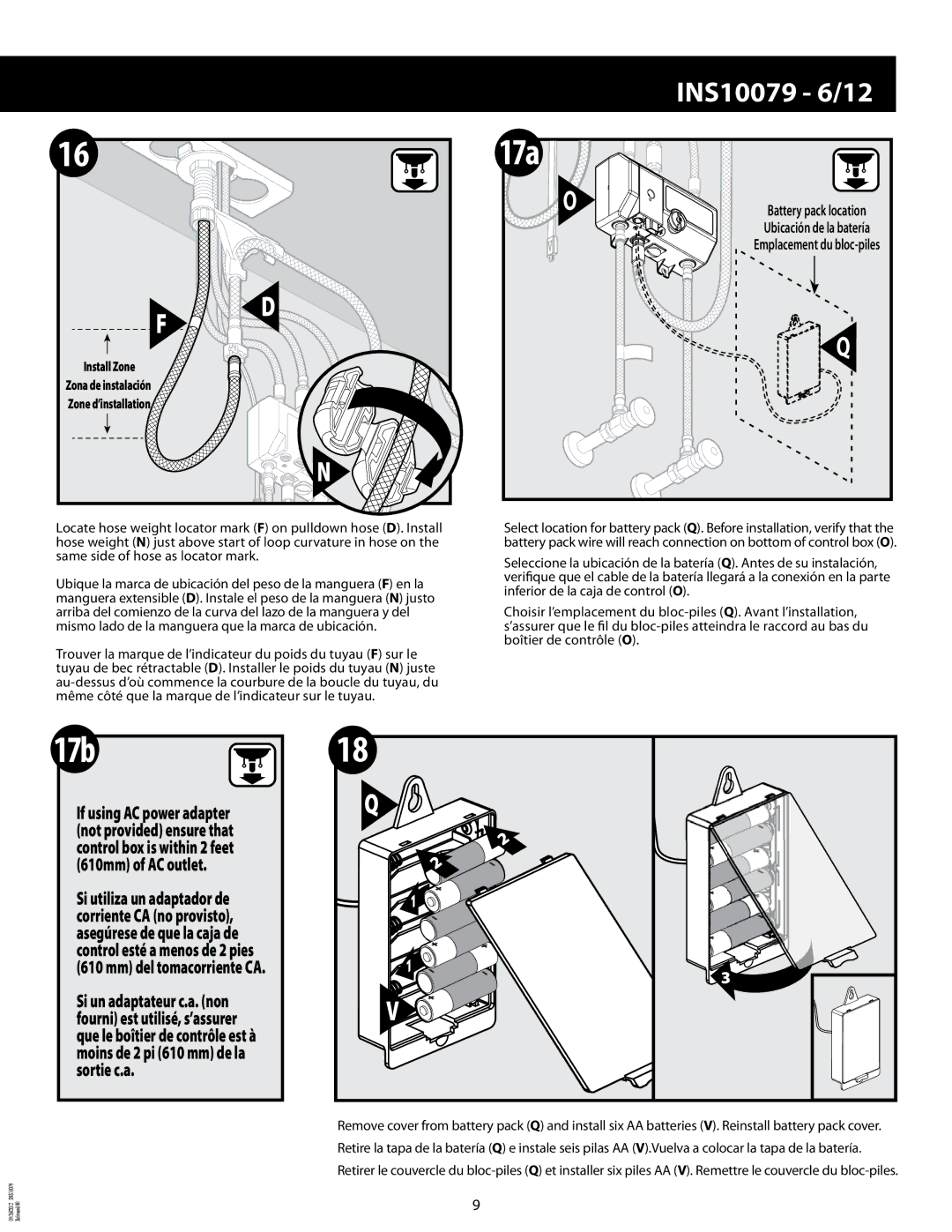 Moen 7594E SERIES manual 17a 