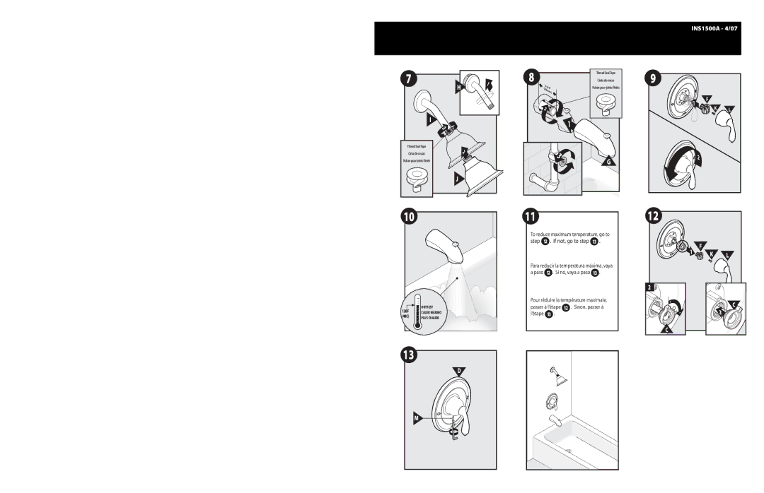 Moen 82244 Series warranty If not, go to step 