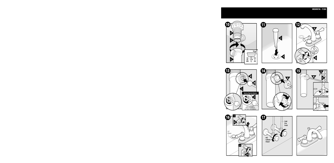 Moen 84236 Series warranty Cold 