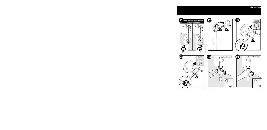 Moen 90480, 90410 warranty 13b 