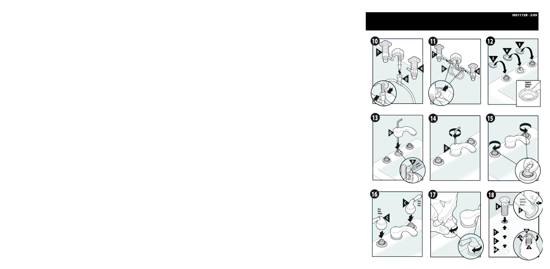 Moen CA84240 warranty Mastic 