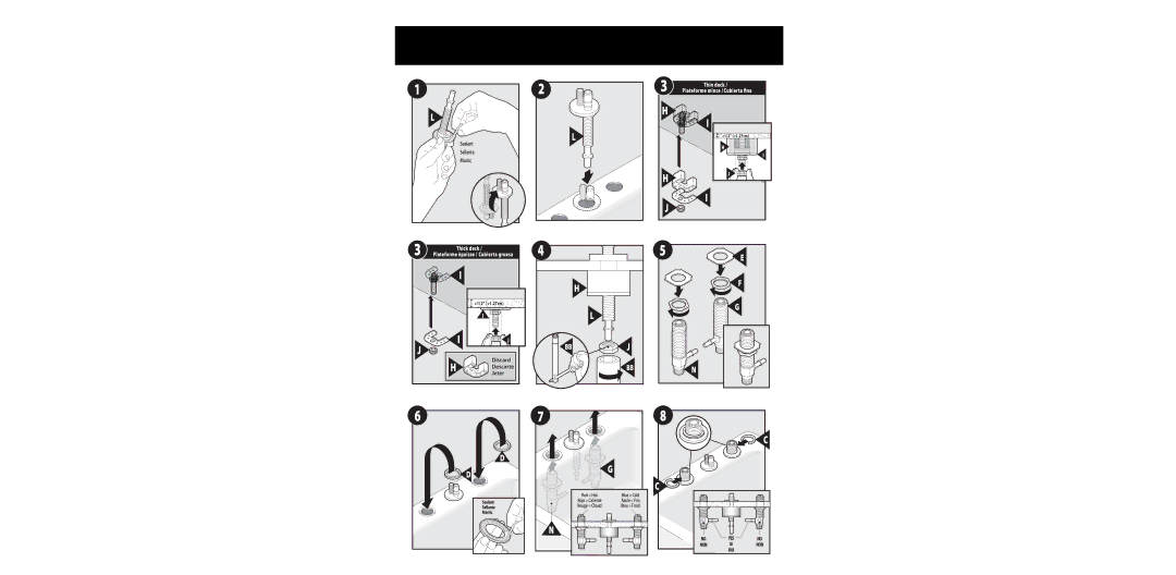 Moen CA84440 warranty Thin deck 