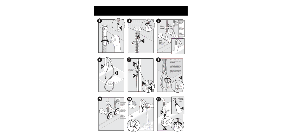 Moen CA87559 warranty Cold 