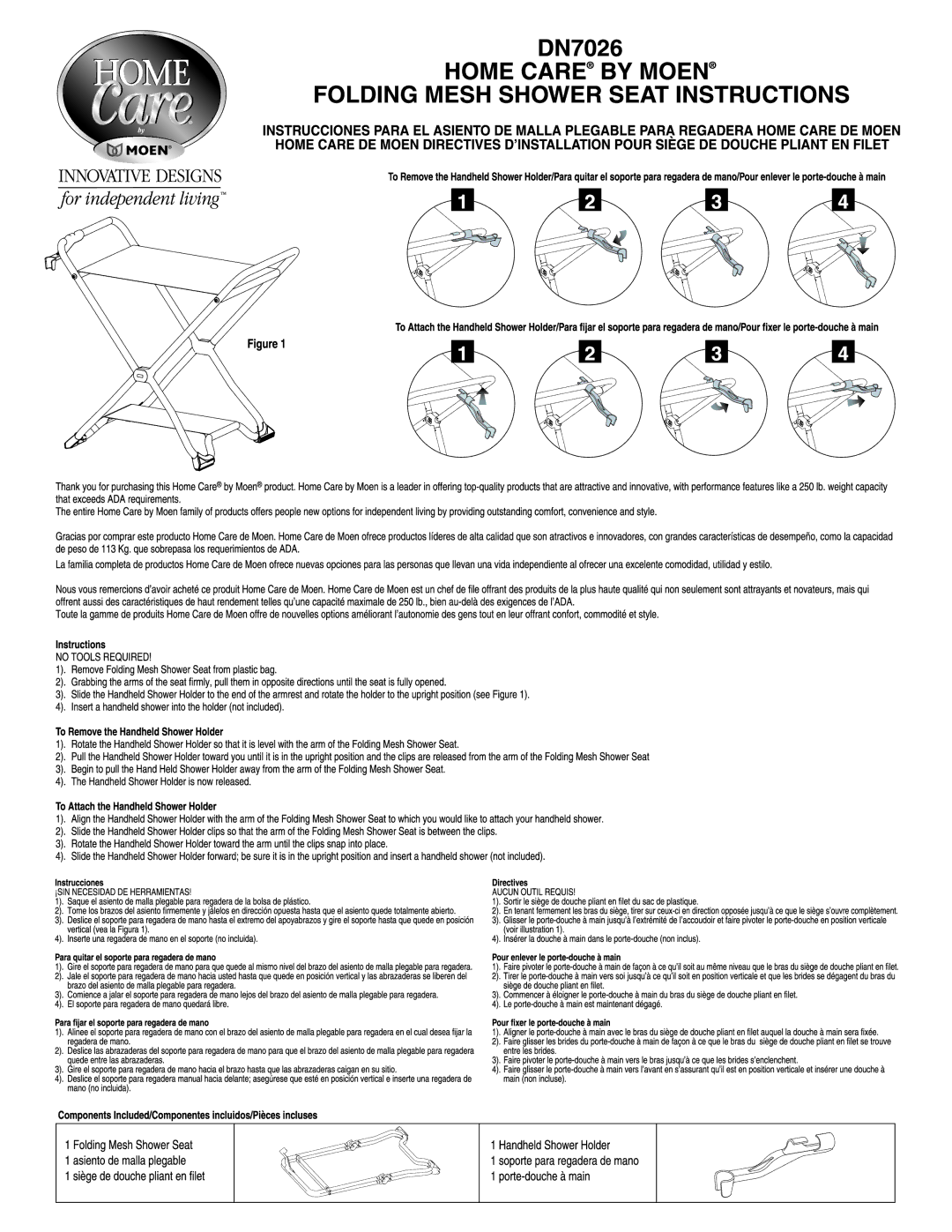 Moen DN7026 manual 