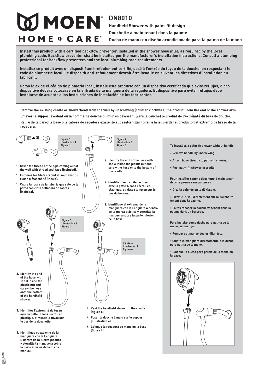 Moen DN8010 installation instructions Figura 