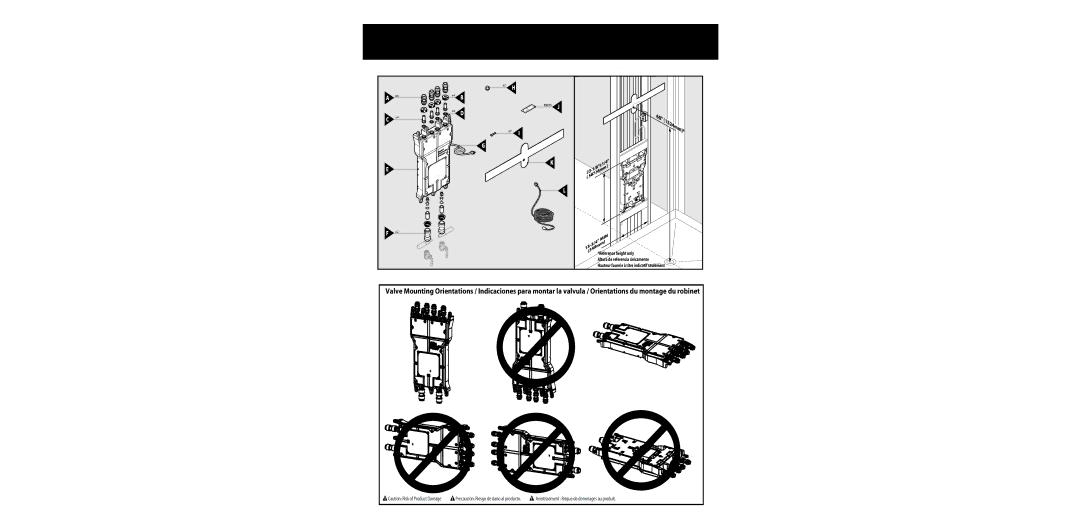 Moen IN51663C warranty Precaucion Riesgo de dano al producto 