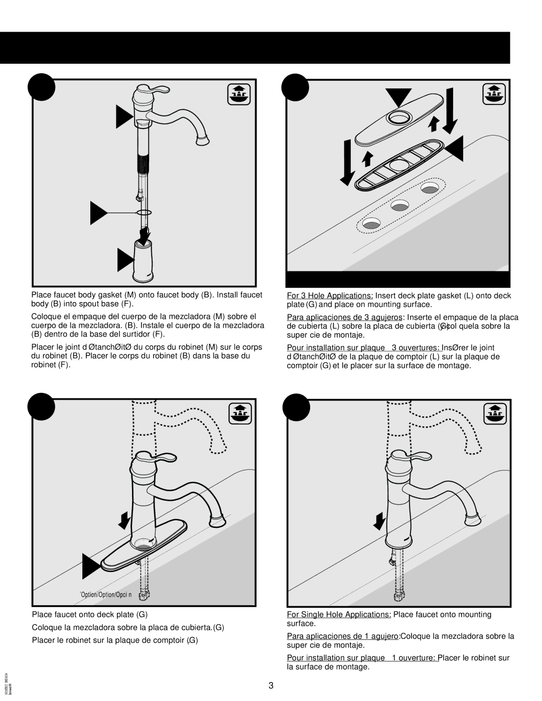 Moen INS10134-9 manual INS10134 9/12 