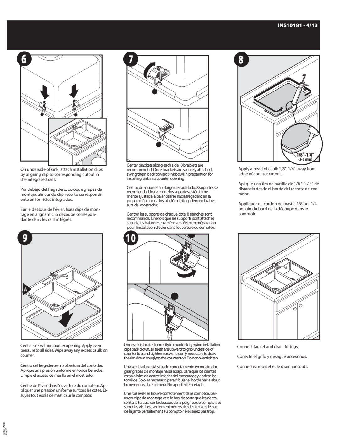 Moen manual INS10181 4/13 