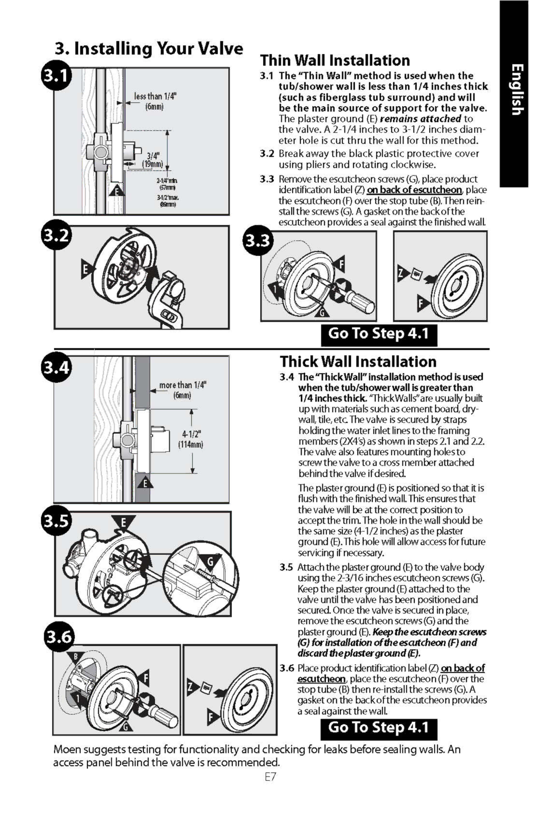 Moen INS1997 manual 