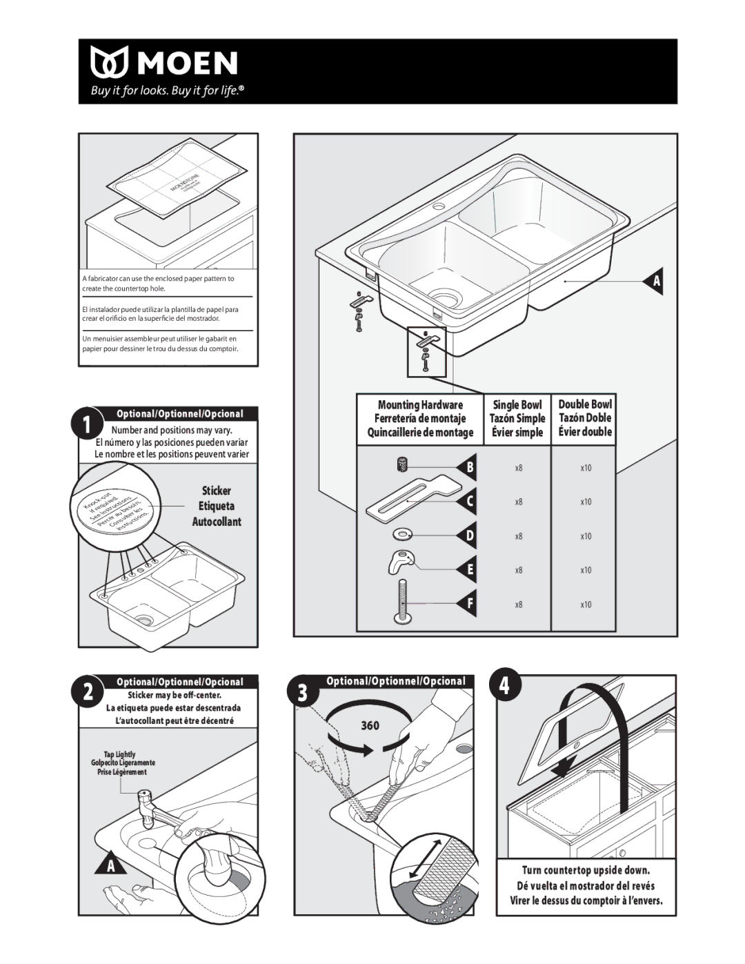 Moen INS407D warranty 360 