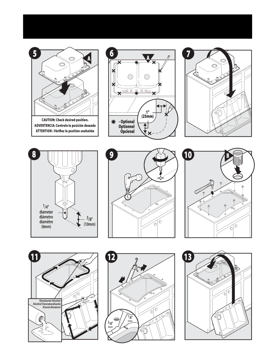 Moen INS407D warranty Opcional 