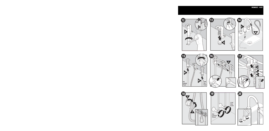 Moen INS802C warranty Frio 