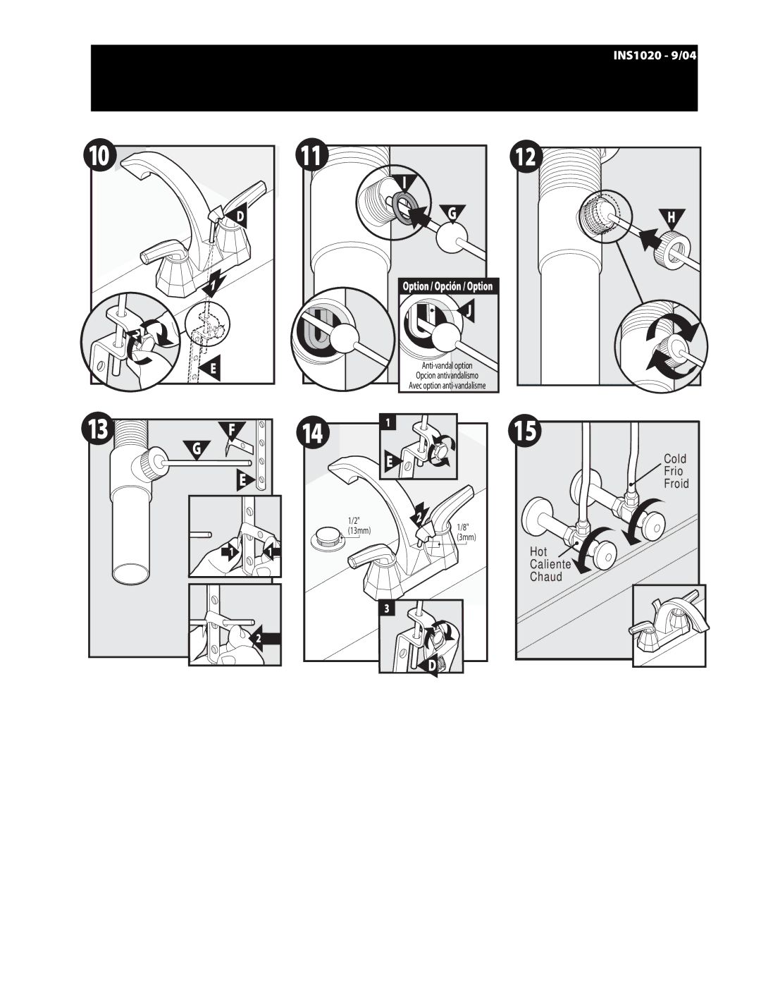 Moen s442 warranty Cold 