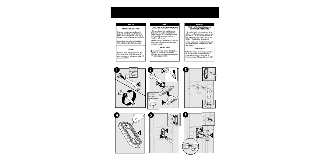 Moen T3405 SERIES warranty Precauciones, Avertissements 