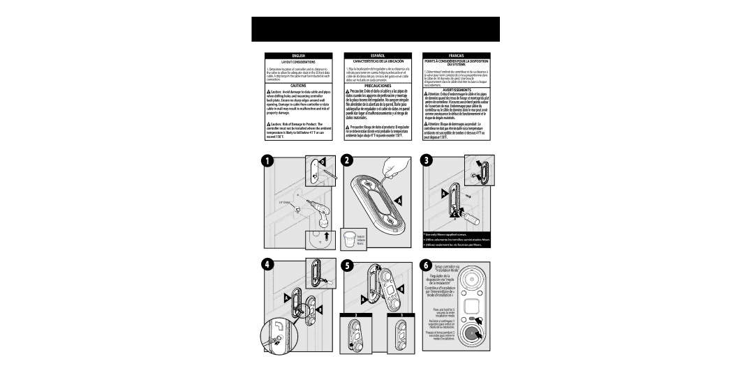 Moen TS3420 Regulador de la Disposición vía modo De la instalación, Layout Considerations, Características DE LA Ubicación 