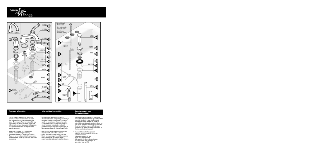 Moen TS447 warranty 100702 