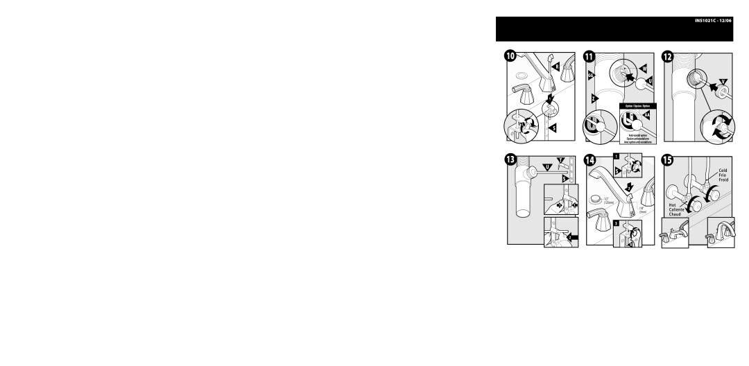 Moen TS447 warranty Hot Caliente Chaud, 3mm 