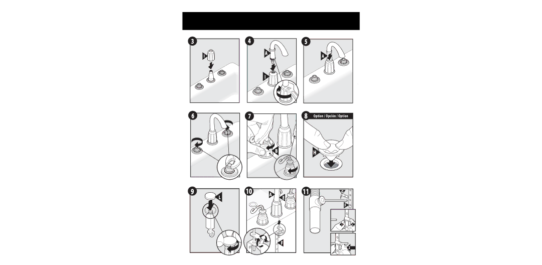 Moen TS883 warranty Option / Opción / Option 