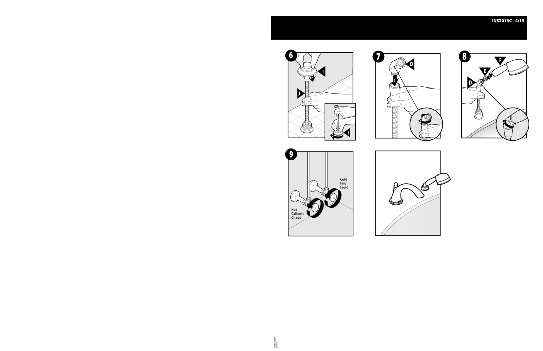 Moen T9694, TS9222, TS9622, TS92004, T9322, T9212 warranty INS2013C 4/13 