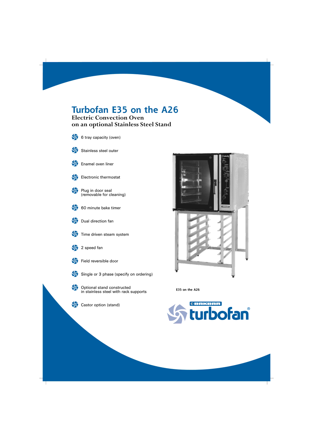 Moffat Bakbar E35 manual Turbofan E35 on the A26 