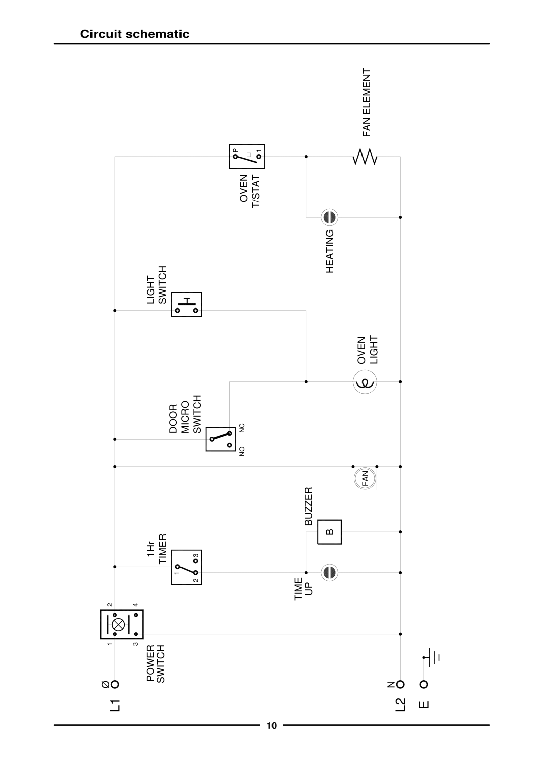 Moffat E26 operation manual Circuit 