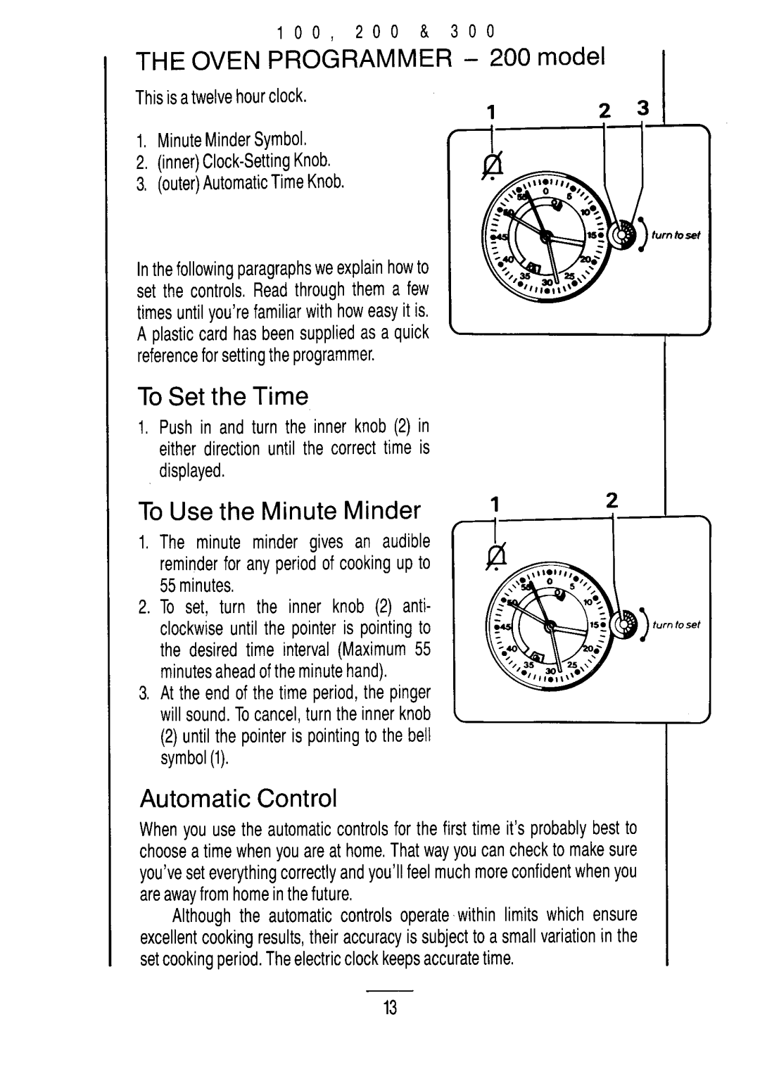 Moffat M300, M200, M100 manual 