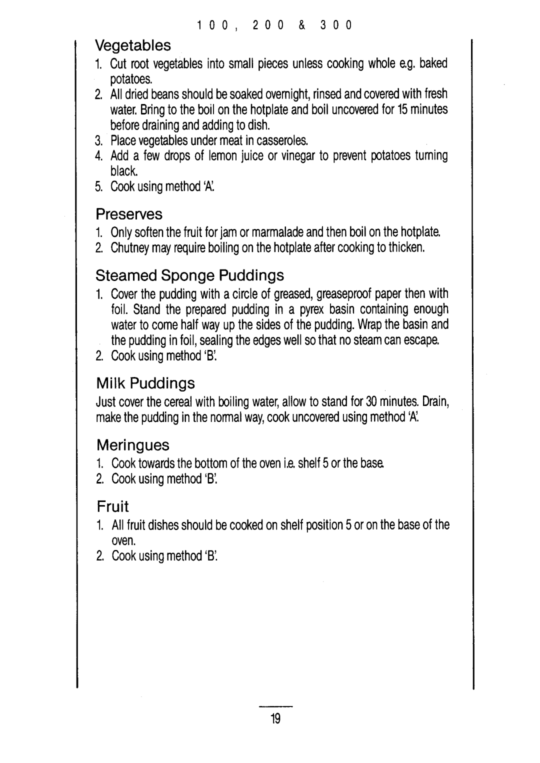 Moffat M300, M200, M100 manual 