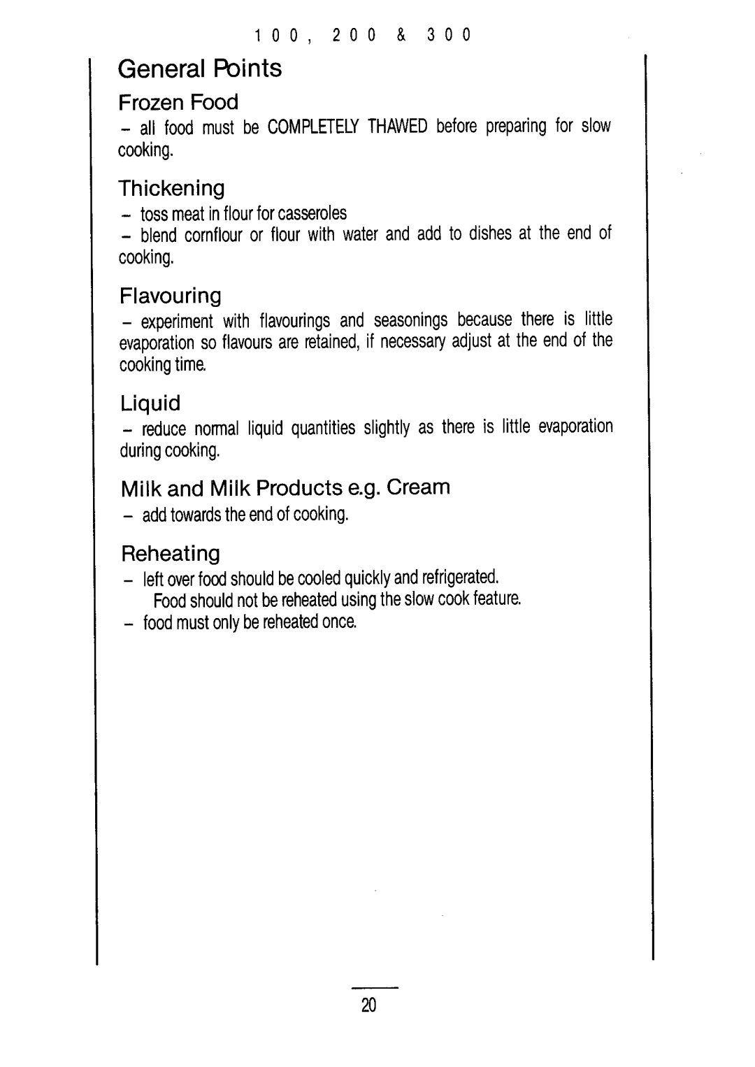 Moffat M200, M300, M100 manual 