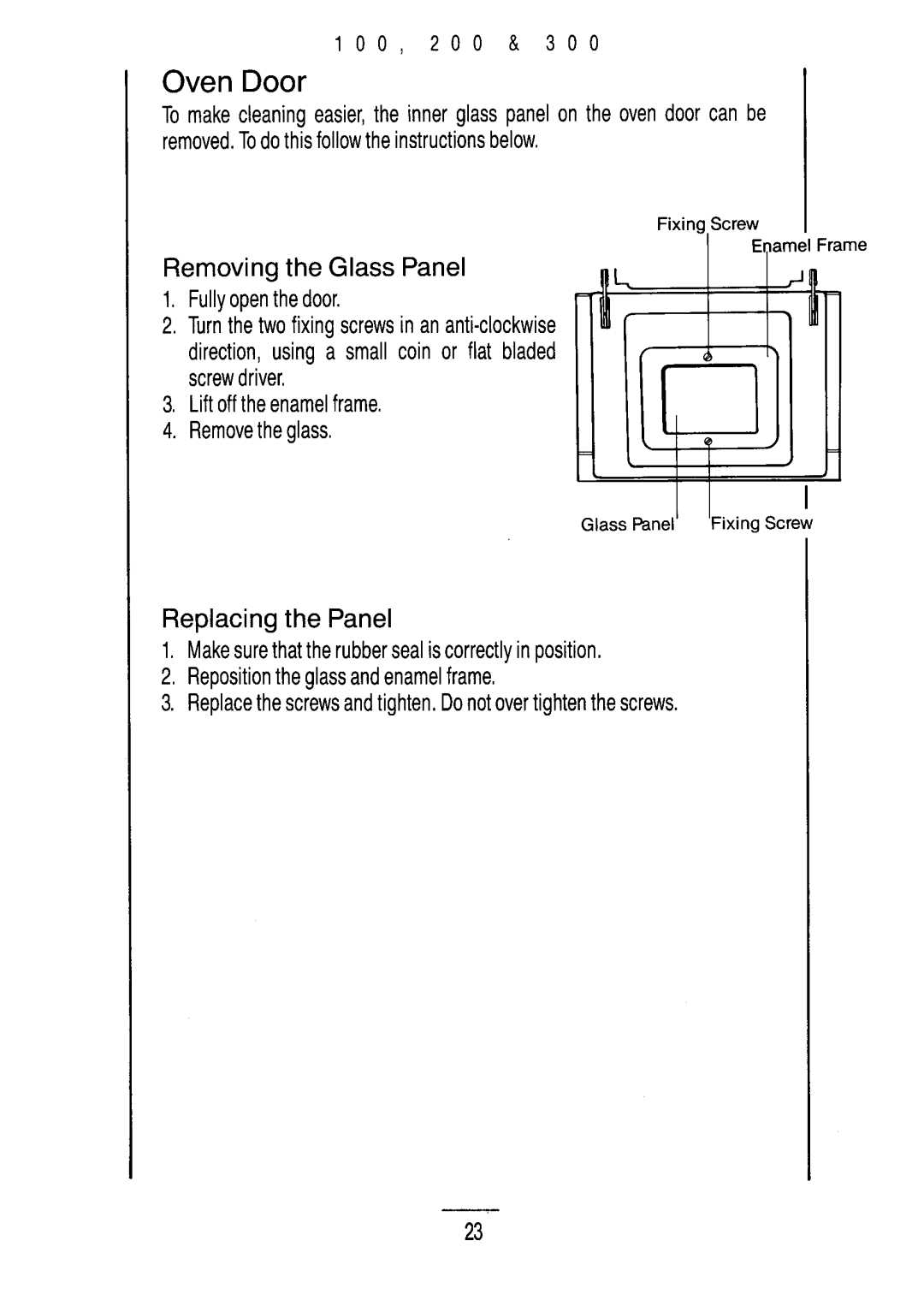 Moffat M200, M300, M100 manual 