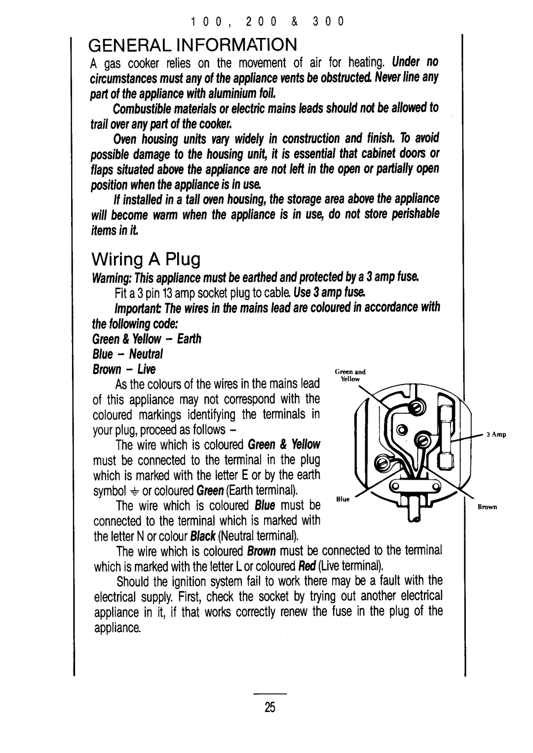 Moffat M300, M200, M100 manual 