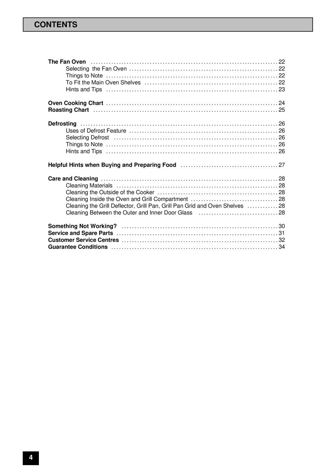 Moffat MD 900 B/W installation instructions Contents 