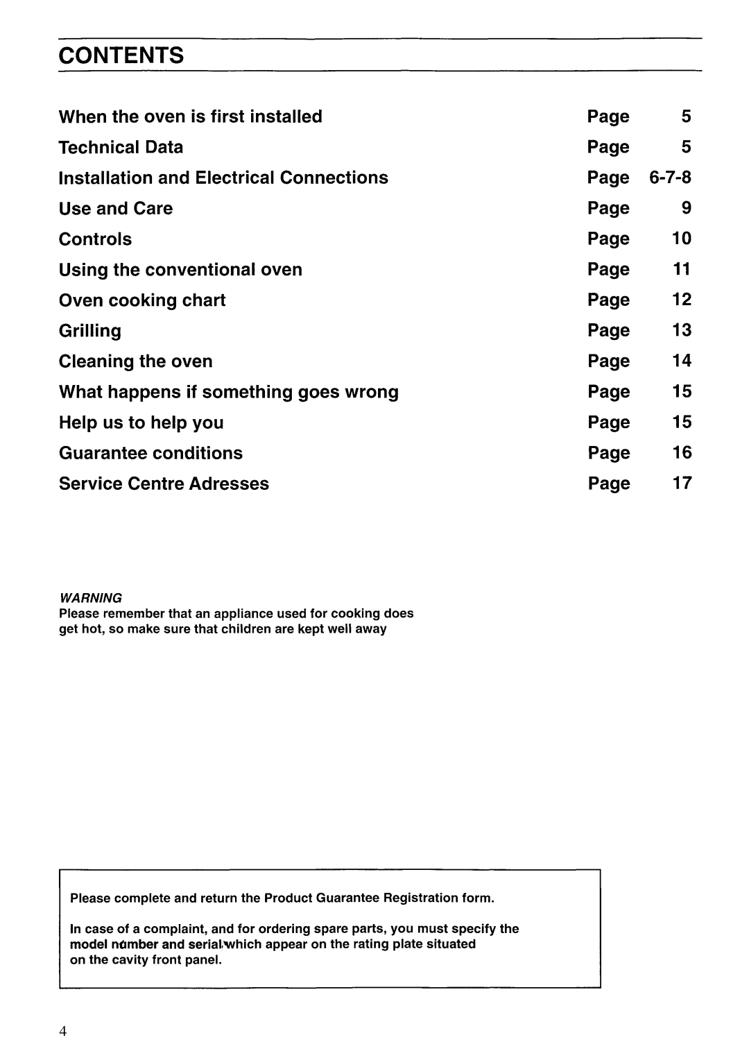 Moffat MS61 manual 