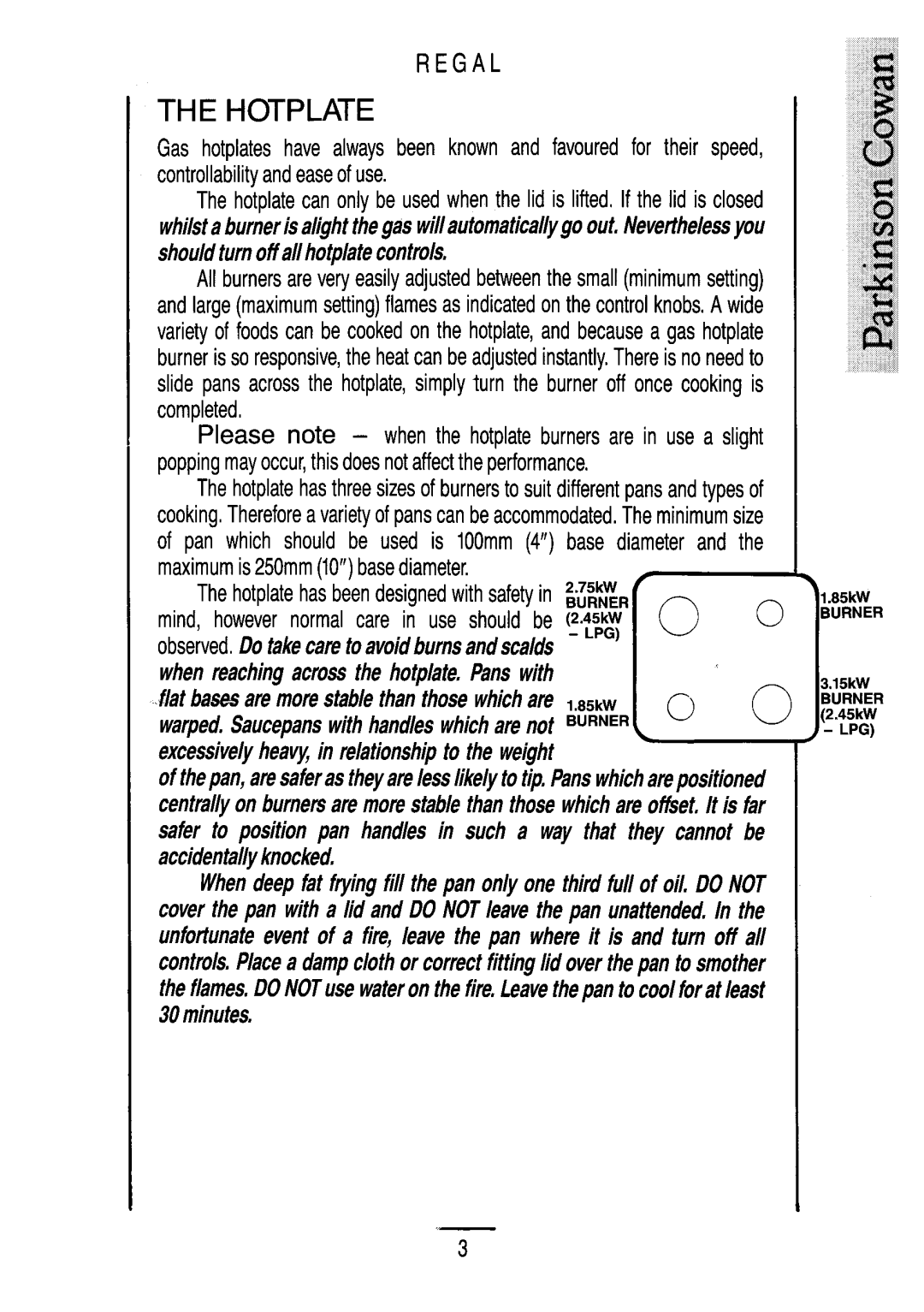 Moffat U04259 manual 