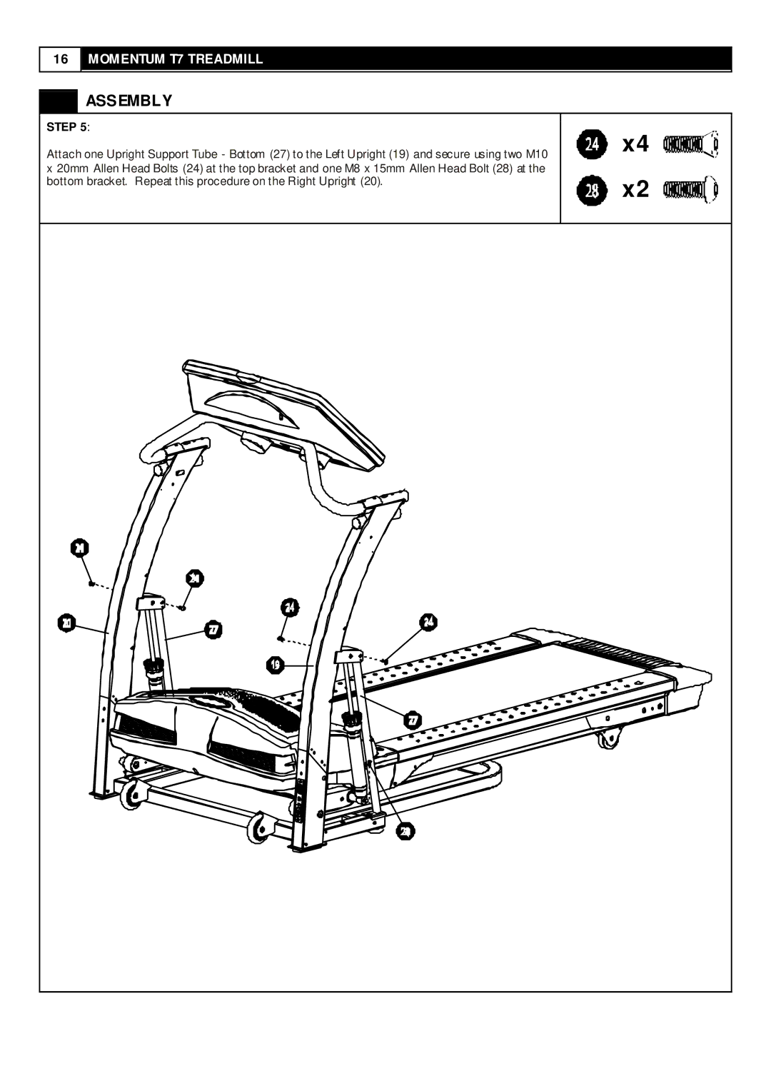 Momentum Sales & Marketing T7 user manual Assembly 