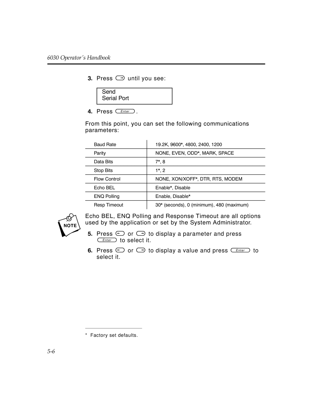 Monarch 6030TM manual NONE, EVEN, ODD*, MARK, Space 