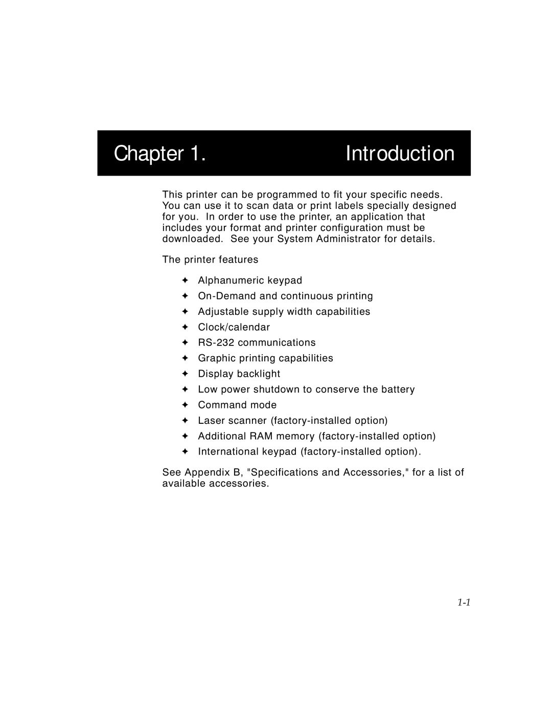 Monarch 6030TM manual Chapter Introduction 