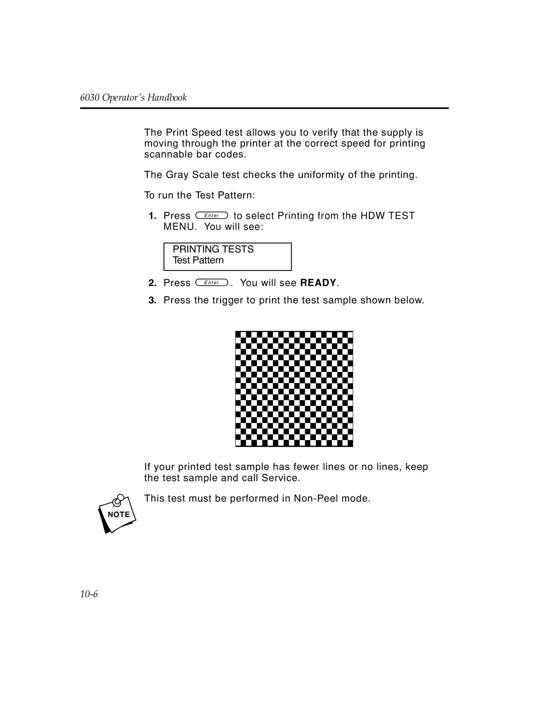 Monarch 6030TM manual 10-6 